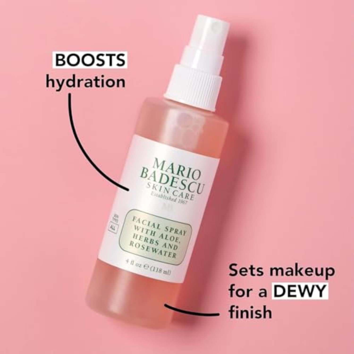 Mario Badescu Facial Spray with Aloe, Herbs and Rose Water for All Skin Types, Face Mist that Hydrates, Rejuvenates & Clarifies - Image 3