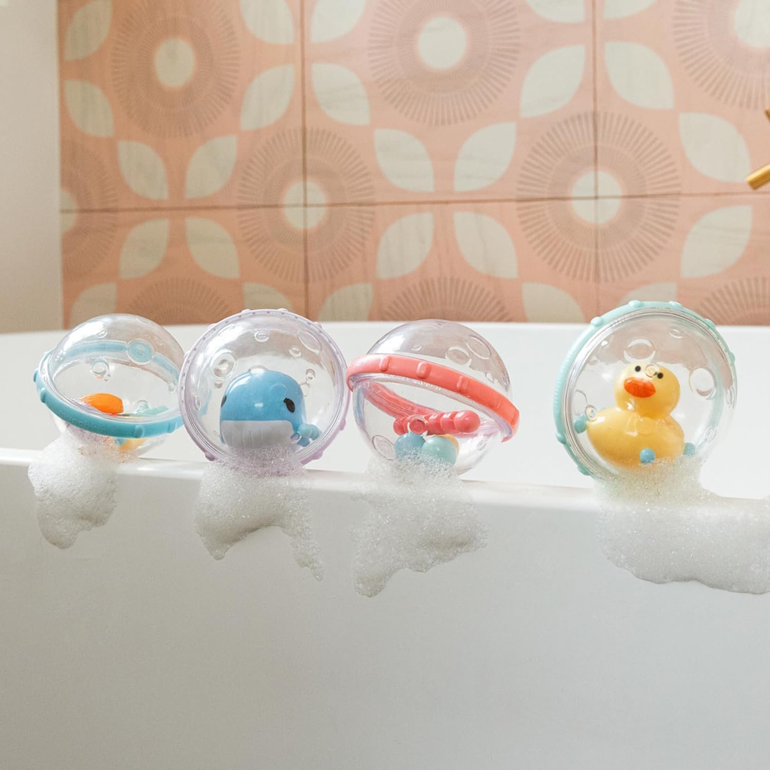 Munchkin® Float & Play Bubbles™ Baby and Toddler Bath Toy, 4 Count - Image 5