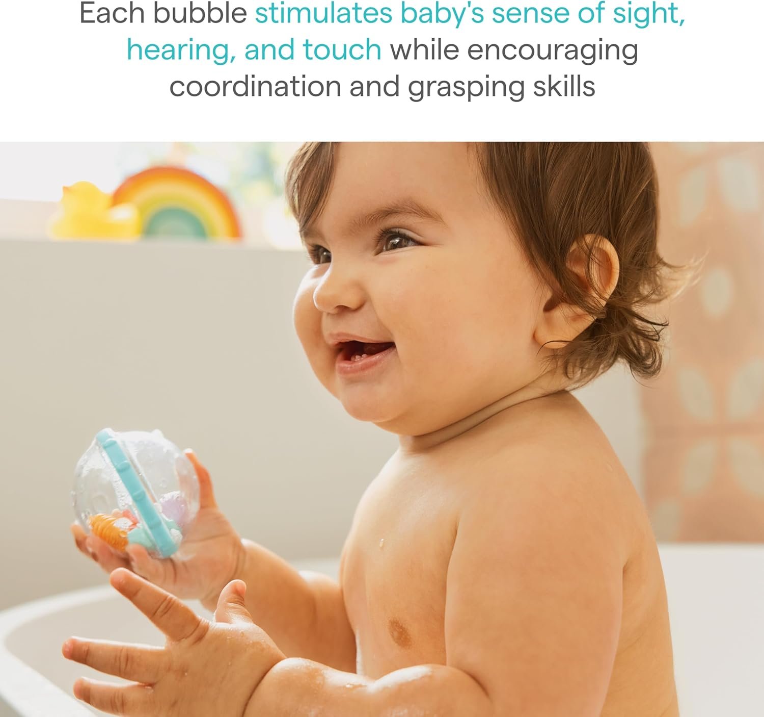 Munchkin® Float & Play Bubbles™ Baby and Toddler Bath Toy, 4 Count - Image 3