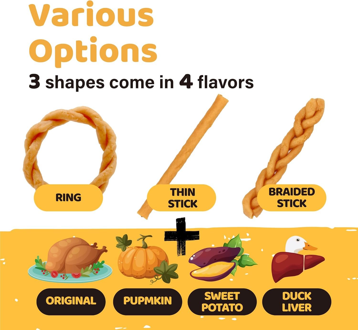 iPaw Turkey Dog Treats, All Natural Human Grade Dog Treat, Suitable for Training chew, US Sourced Raw Material, Hypoallergenic, Rawhide Alternative, Braided Stick (Duck Liver) - Image 7