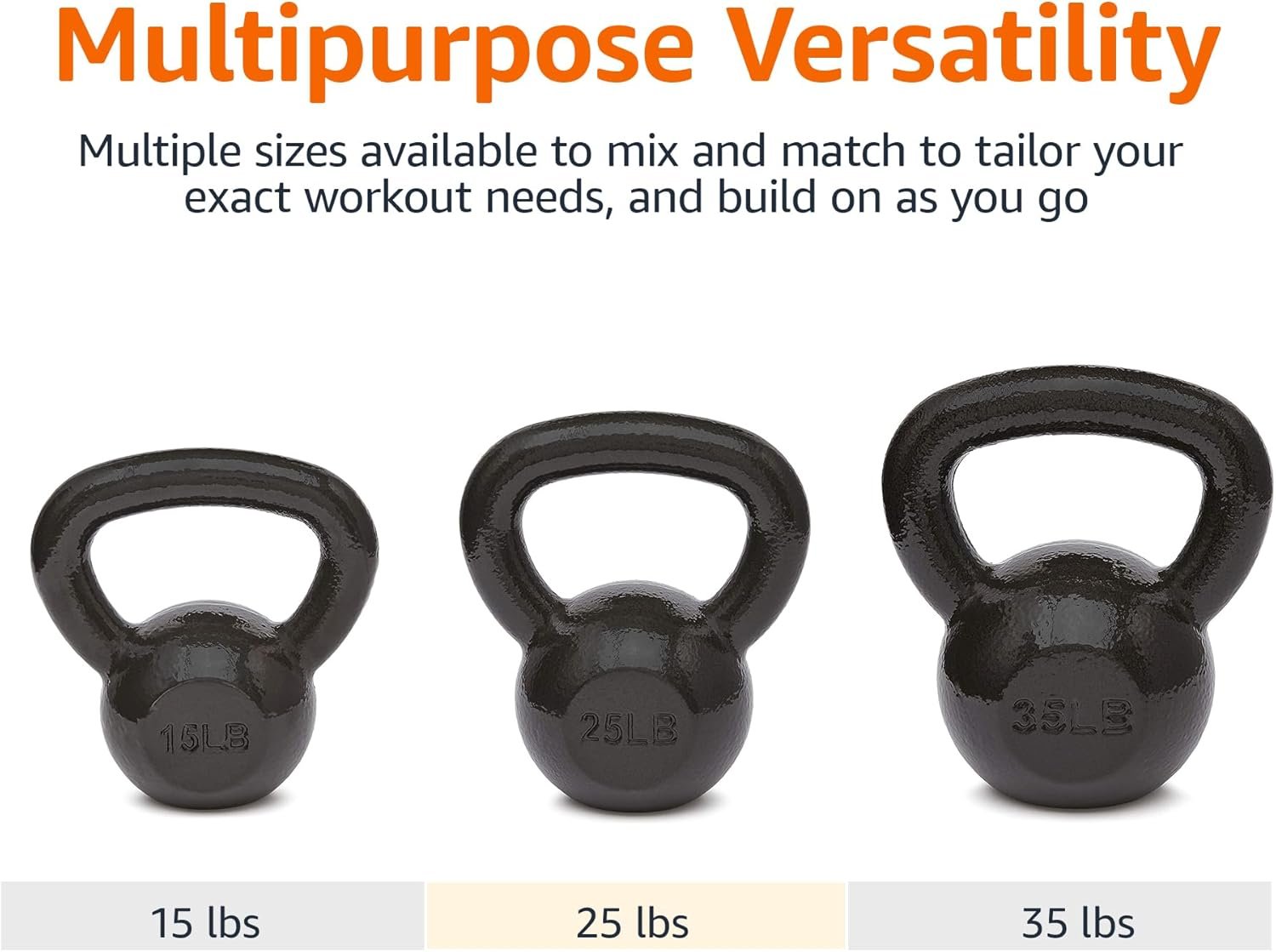 Amazon Basics Cast Iron Kettlebell - Image 5