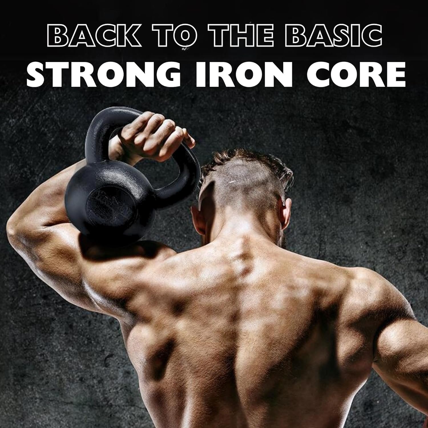 Yes4All Cast Iron Kettlebell, Strength Training Kettlebells 5-80 Lb (5,10,15,20,25,30,35,40,45,50,60,70,80 Lb) for Full Body Workout, Push up, Strength Training - Single & Kettlebell Set of 2 for Men - Image 6