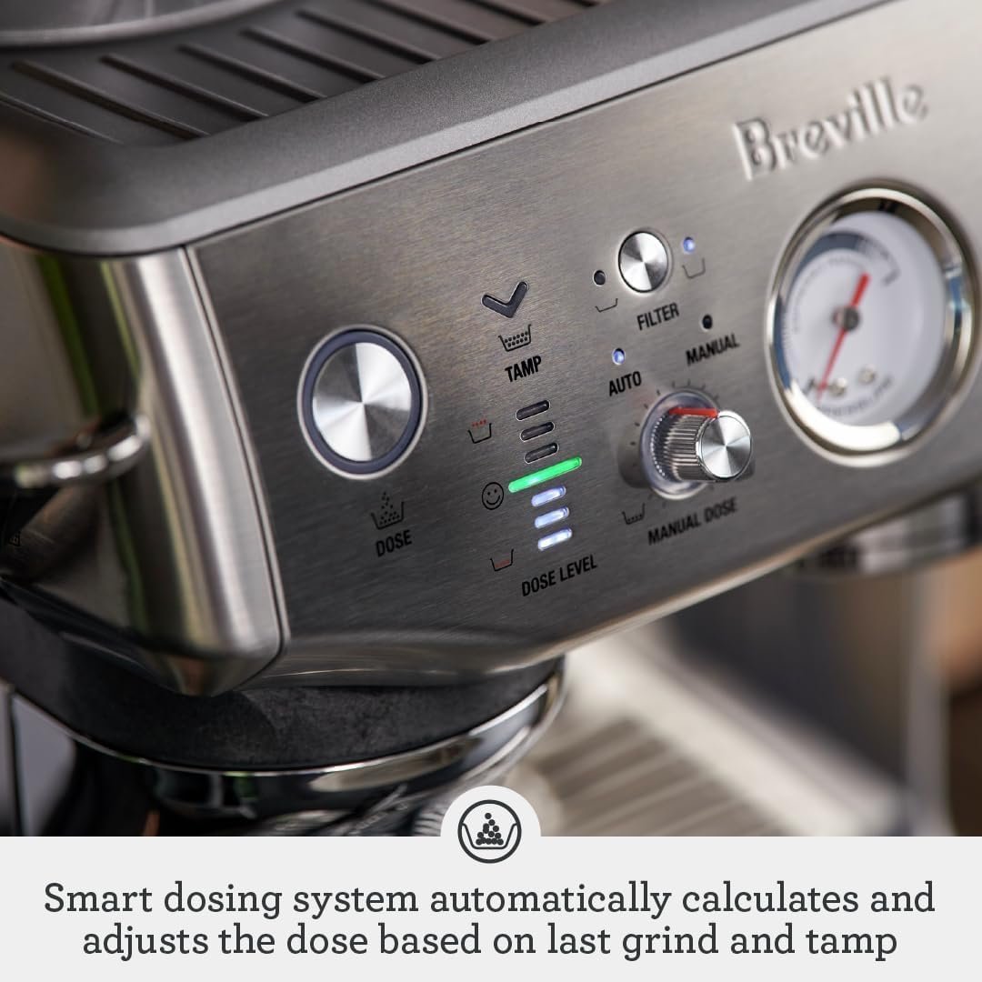 Breville Barista Express Impress Espresso Machine BES876BSS, Brushed Stainless Steel - Image 8