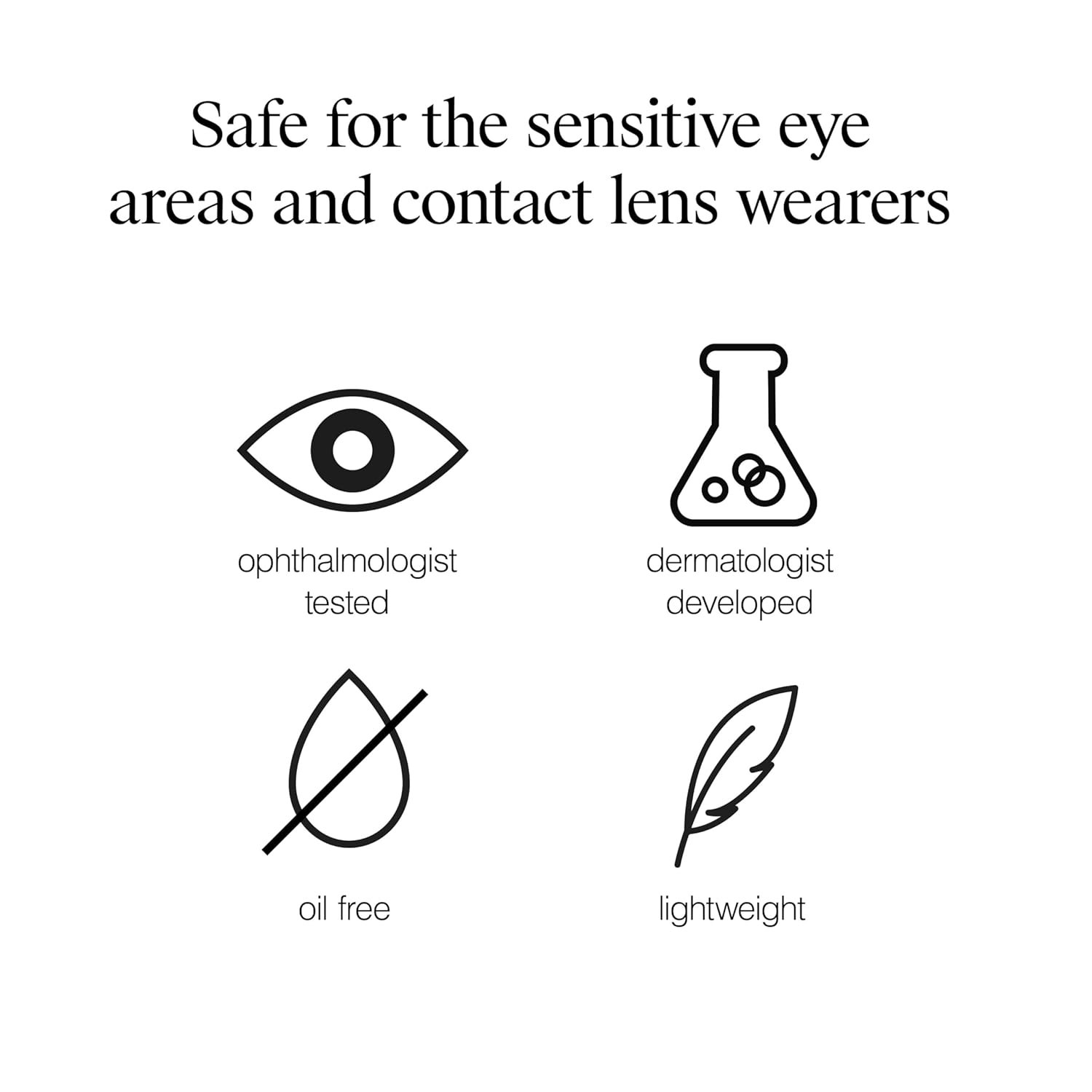 Neutrogena Gentle Oil-Free Eye Makeup Remover & Cleanser for Sensitive Eyes, Non-Greasy Makeup Remover, Waterproof Mascara Remover, Dermatologist & Ophthalmologist Tested, 8 fl. oz - Image 8