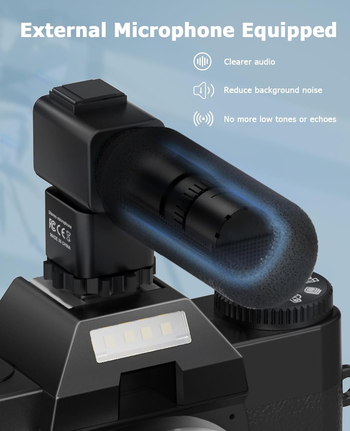 FLATIC Cameras for Photography, 6K 64MP Digital Camera with WiFi & Microphone for Youtuber, 16X Zoom Vlogging Camera with 180°Flip Screen, 64GB Card, 2 Batteries, Macro & Wide-Angle Lens, Card Reader - Image 8