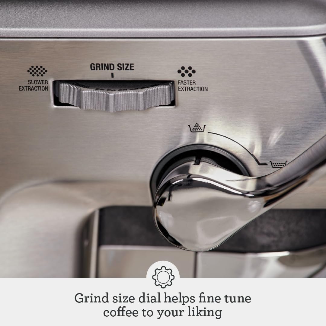 Breville Barista Express Impress Espresso Machine BES876BSS, Brushed Stainless Steel - Image 6