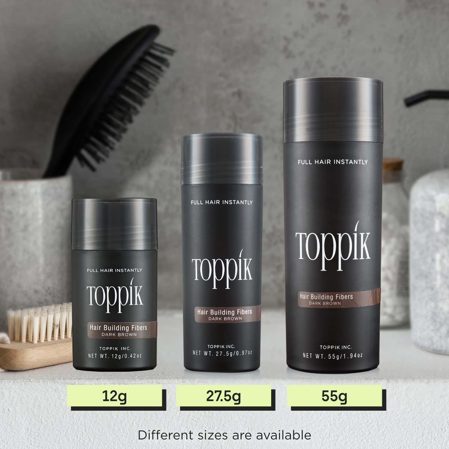 Toppik Hair Building Fibers, Fill In Fine or Thinning Hair Instantly Thicker, Fuller Looking Hair 9 Shades,4 size options - Image 10