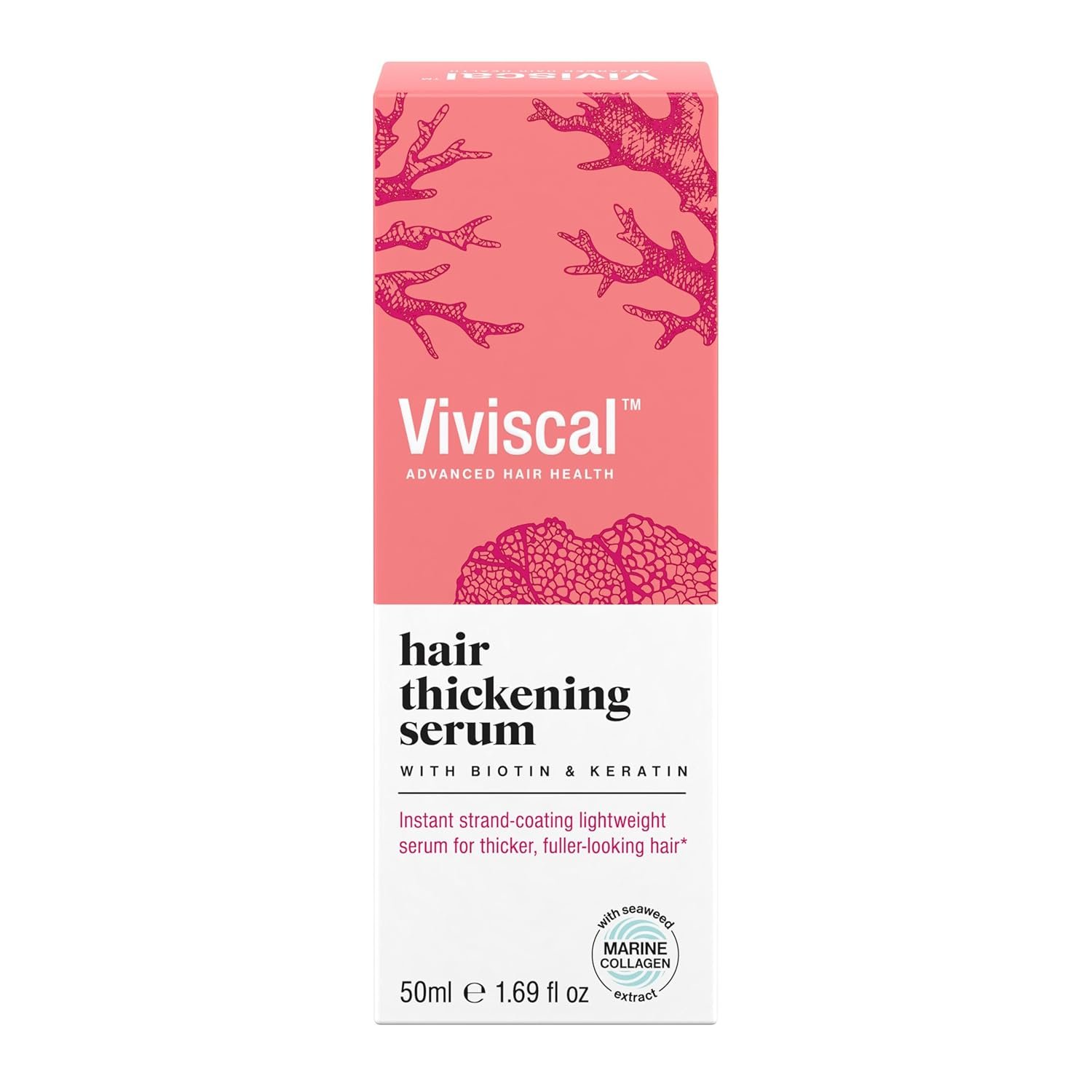 Viviscal Hair Thickening Serum, Instant Lightweight Hair Product, Leave-in Elixir for Thicker, Fuller Looking Hair, with Keratin & Biotin, 50ml (1.69 fl. oz.) - Image 2