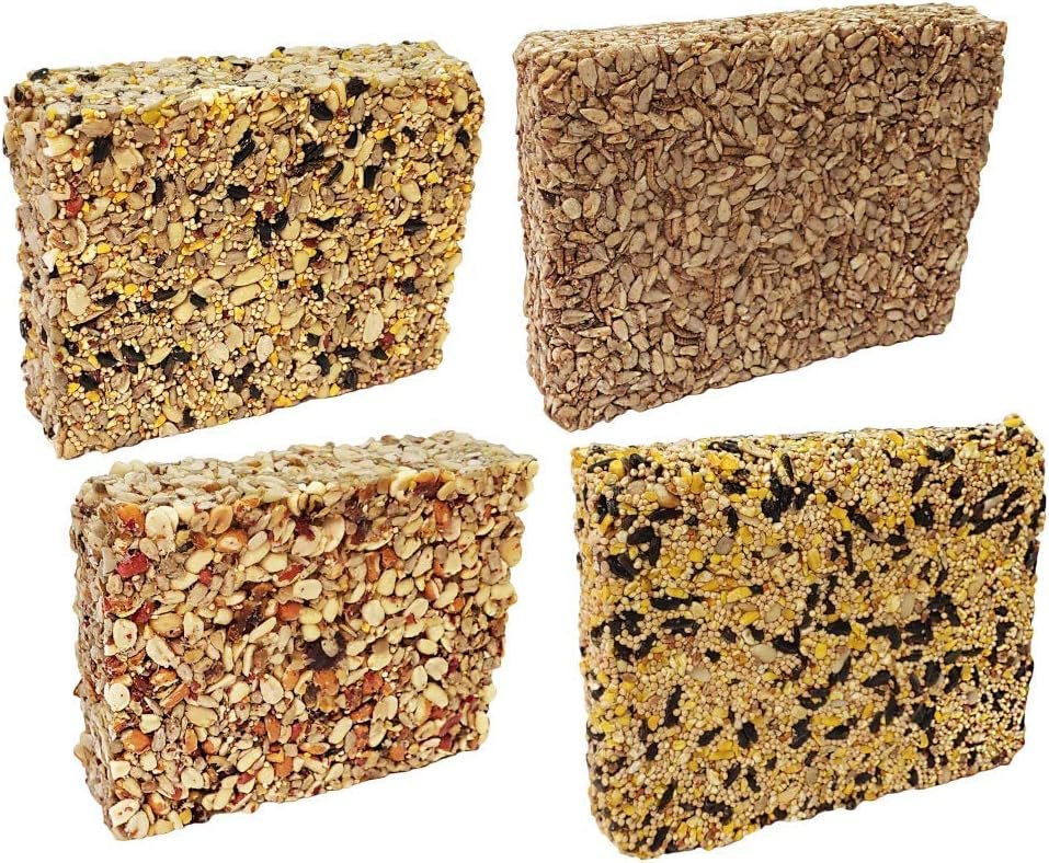 Songbird Treats Seed Cake Variety 4 Pack of Large Seed Cakes | 1.5-2 lb Large Bird Seed Cakes for Wild Birds - Image 3