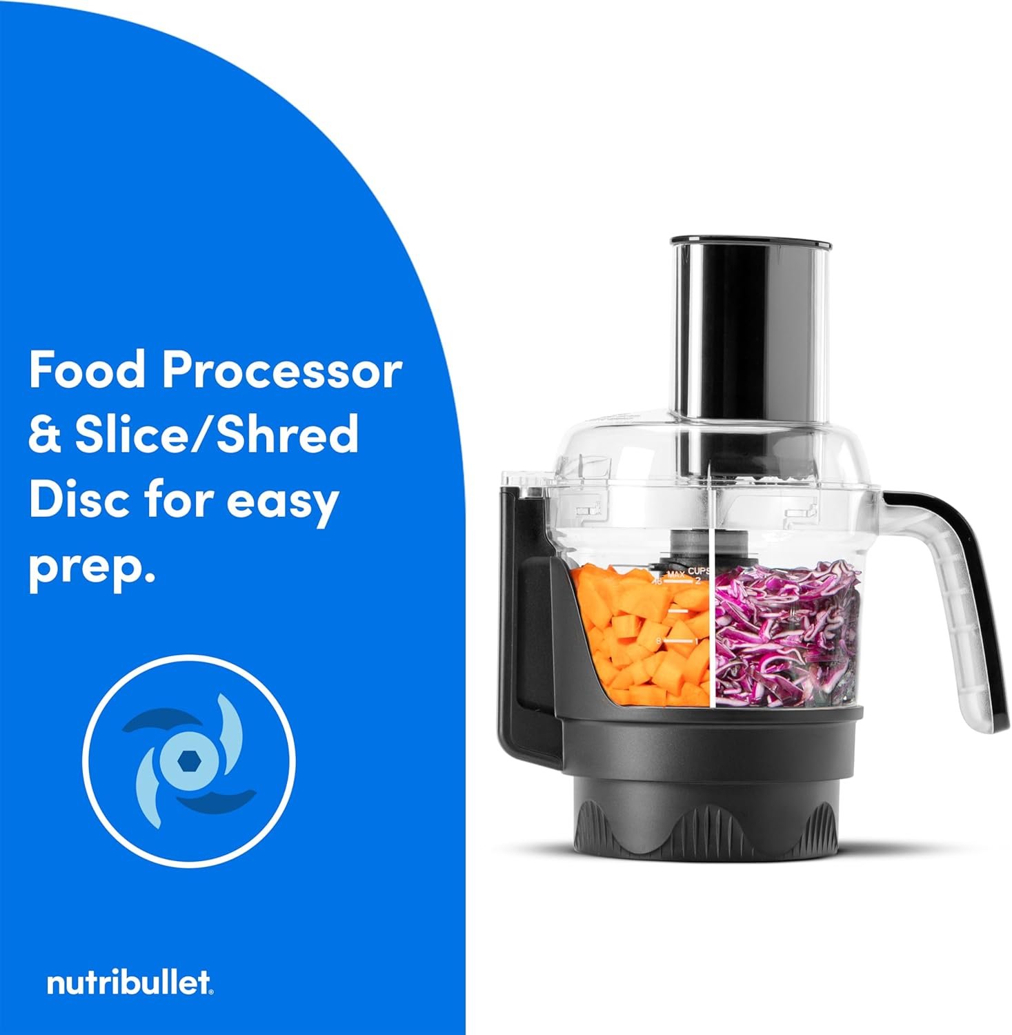 nutribullet® Ultra Plus+ 3-1 Compact Kitchen System, 1200W Kitchen System with Blender, Food Processor, and Coffee and Spice Grinder, 32oz and 24oz Blending Cups, 2-Cup Food Processor, Gunmetal Gray - Image 8