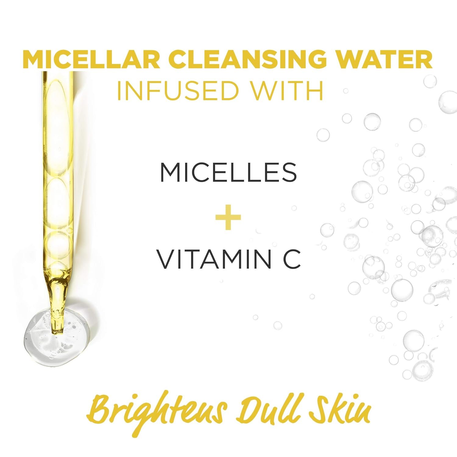 Garnier Micellar Water with Vitamin C, Facial Cleanser & Makeup Remover, Brightening & Hydrating, For All Skin Types, Vegan, Cruelty Free, 13.5 Fl Oz (400mL), 2 Count - Image 6