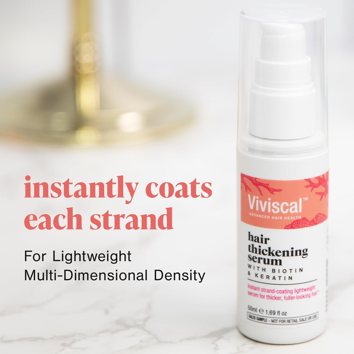 Viviscal Hair Thickening Serum, Instant Lightweight Hair Product, Leave-in Elixir for Thicker, Fuller Looking Hair, with Keratin & Biotin, 50ml (1.69 fl. oz.) - Image 6