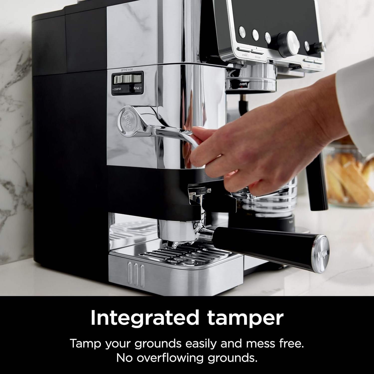 Ninja Luxe Café Pro Series, Espresso Machine, Drip Coffee, Cold Brew, Hot Water, Integrated Tamper, Built-in Grinder, Hands-Free Frother for Cappuccinos, Lattes, Americanos, Dairy or Non-Dairy, ES701 - Image 5