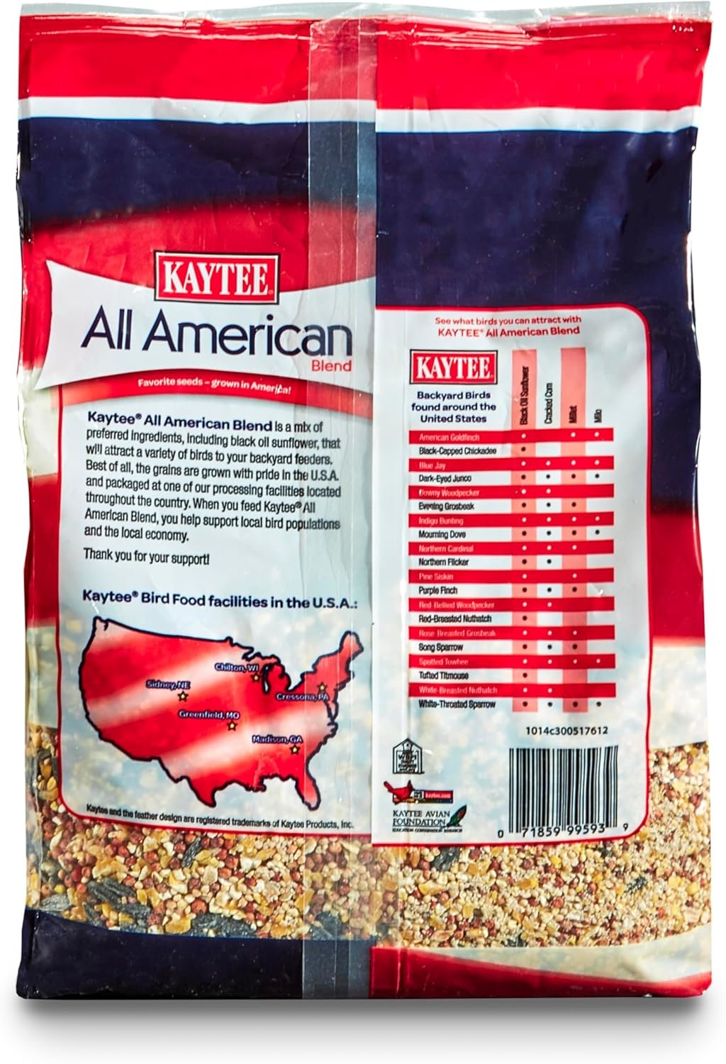 Kaytee All American Wild Bird Food Seed Blend, 5 Pound - Image 3