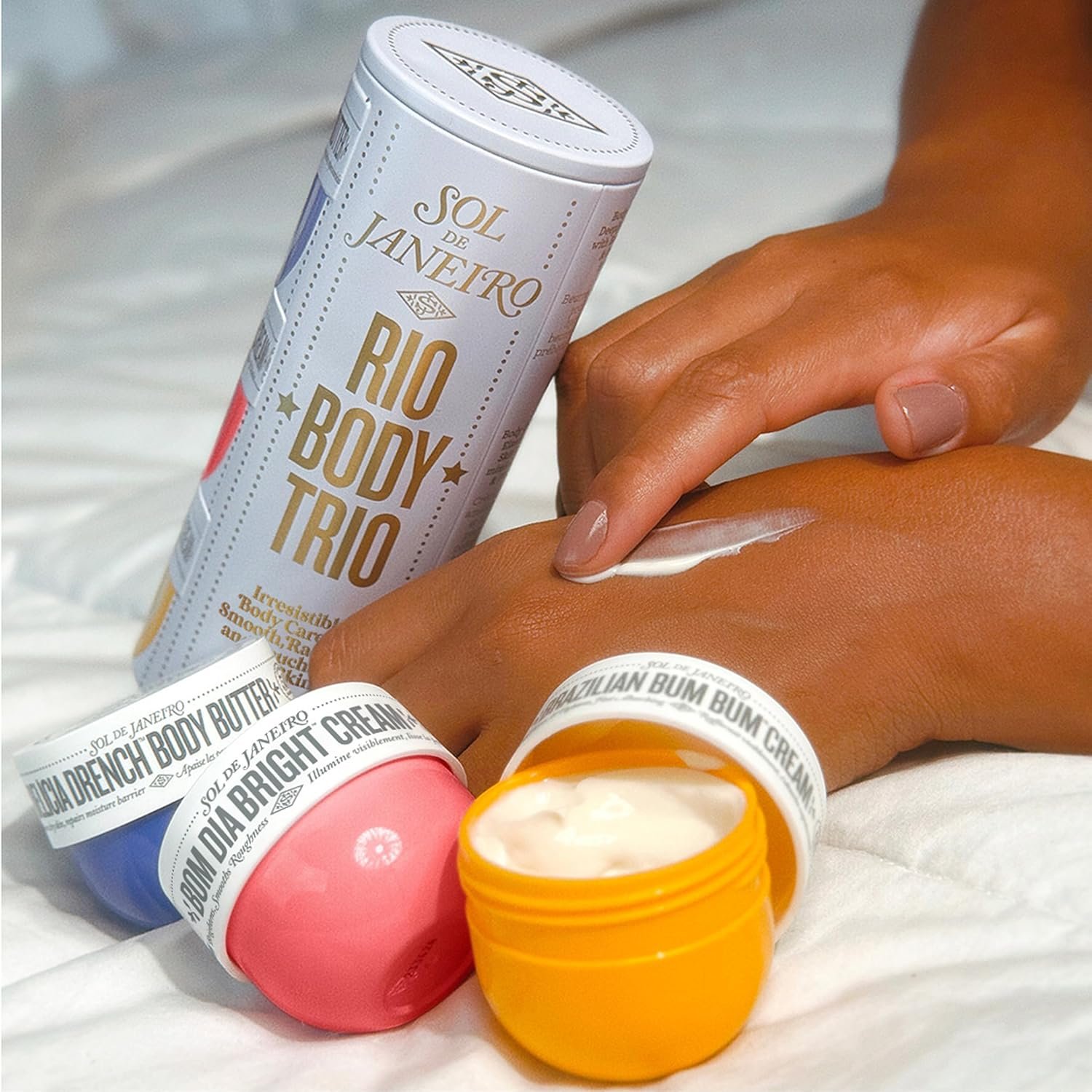 Sol de Janeiro Rio Trio Mini Vanilla Body Cream Trial Set | Travel Size Skincare | Gift Set | $48 Value - Image 5
