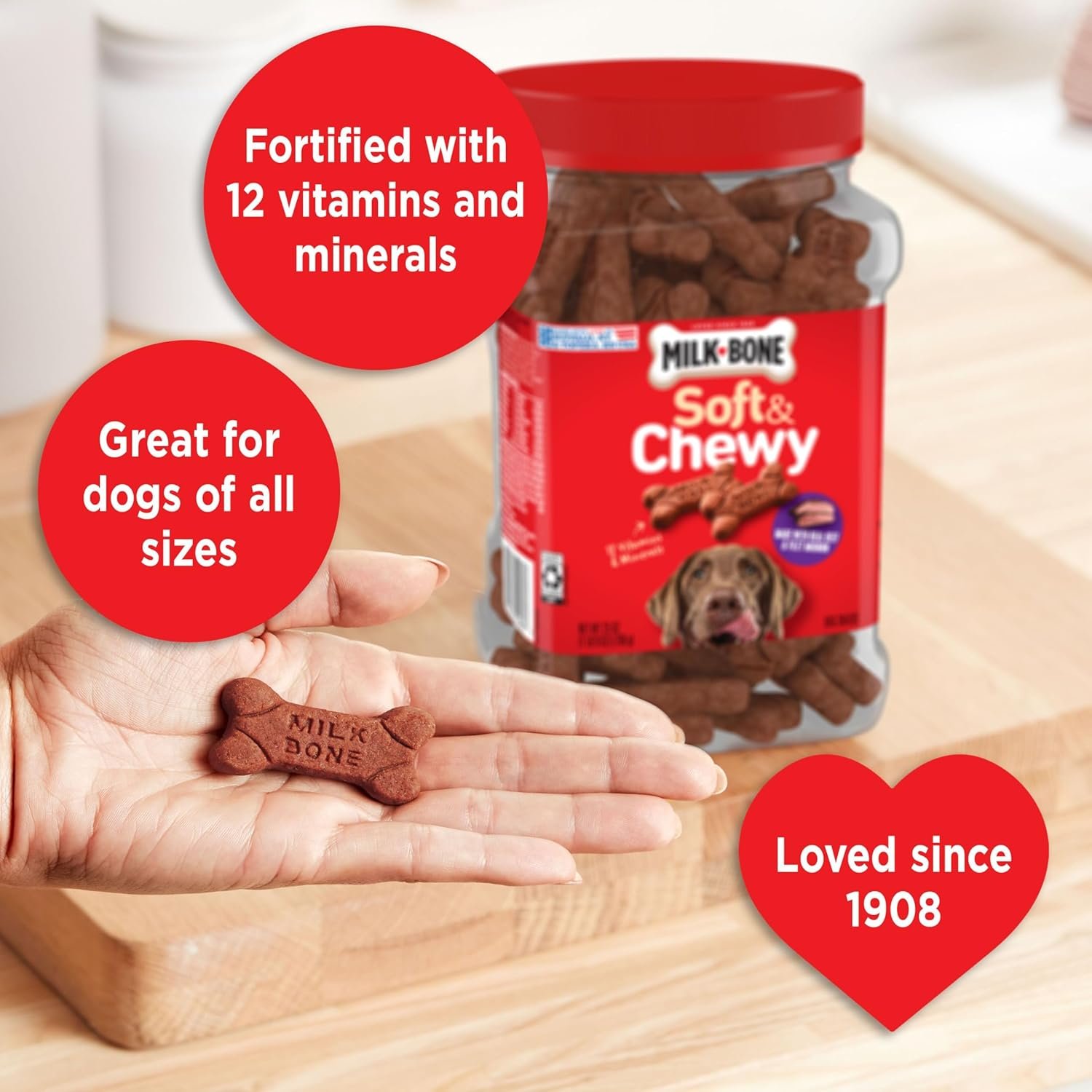 Milk-Bone Soft & Chewy Dog Treats, Beef & Filet Mignon Recipe, 25 Ounce - Image 6