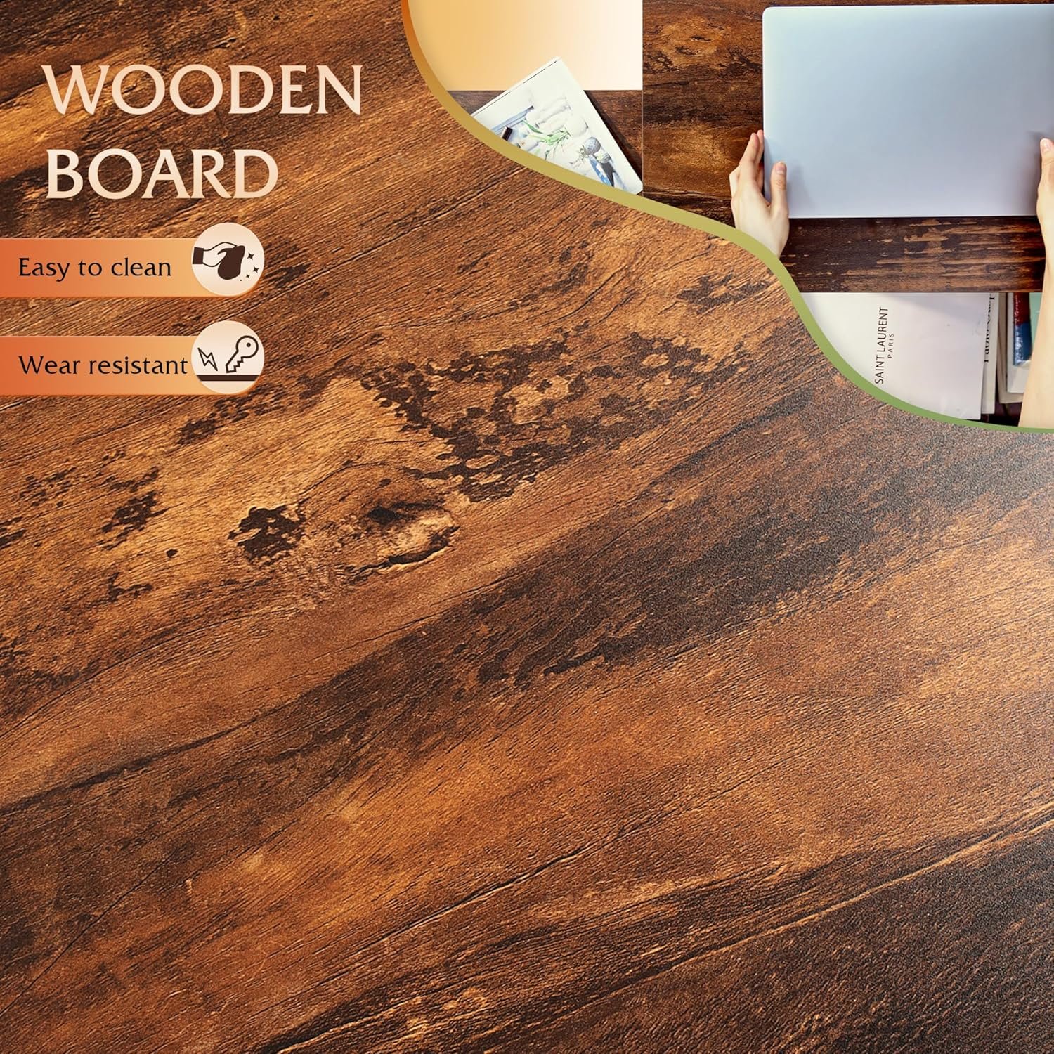 WLIVE Lift Top Coffee Table for Living Room,Small Coffee Table with Storage, Adjustable Shelf and Storage Compartment, Mid Century Modern Living Room Table, Wood, Rustic Brown - Image 9